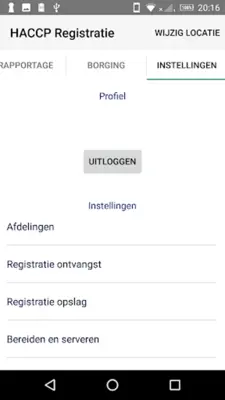 HACCP Registratie android App screenshot 0